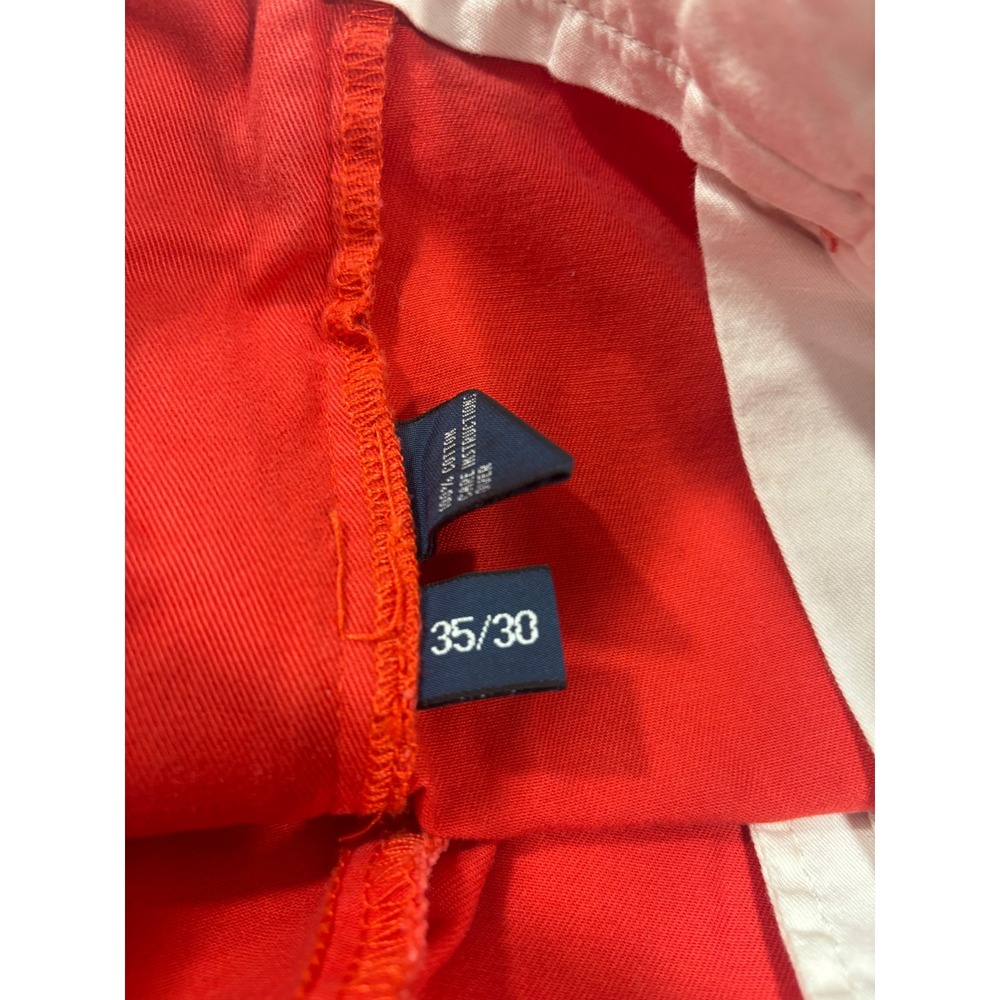 Polo Ralph Lauren Mens Red Chino Pants 35x30 Straight Leg 100% Cotton Twill - Picture 4 of 8
